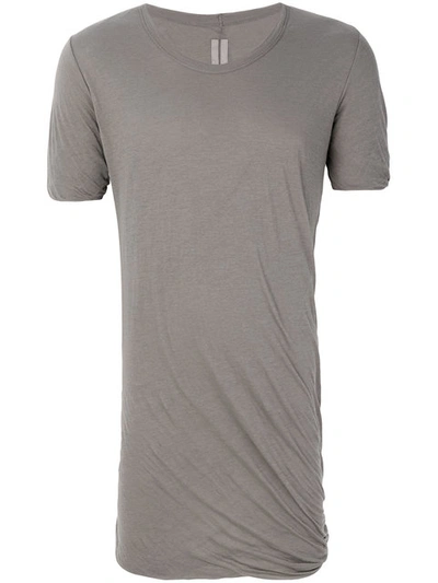 Rick Owens Basic Short Sleeves T-shirt In Grey
