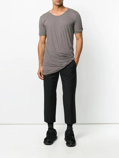 Shop Rick Owens Long-length T-shirt