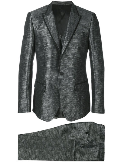 Dolce & Gabbana Jacquard Lurex Suit - Grey