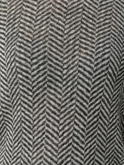 Shop Giorgio Armani Herringbone-effect Printed Sweater