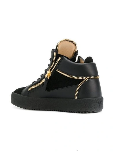 Shop Giuseppe Zanotti Design Kriss Sneakers - Black