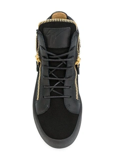 Shop Giuseppe Zanotti Design Kriss Sneakers - Black