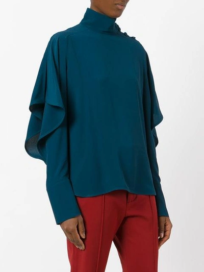 Shop Marni Ruffle Sleeve Blouse