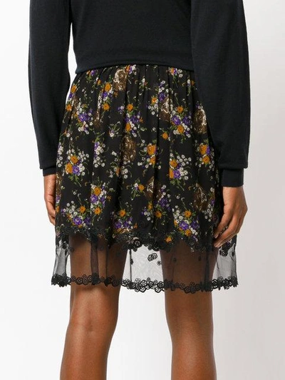 Shop Coach Floral-print Skirt