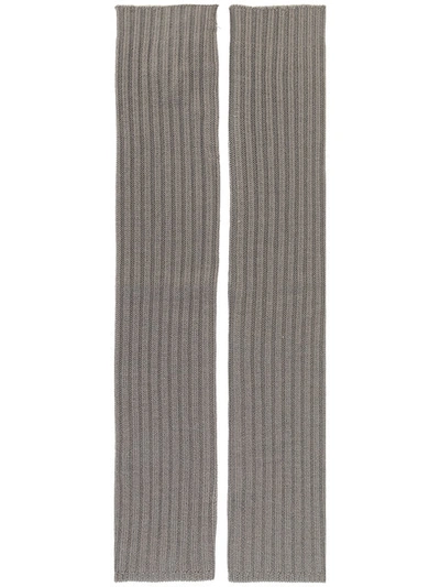 Rick Owens Ribbed Knit Arm Warmers