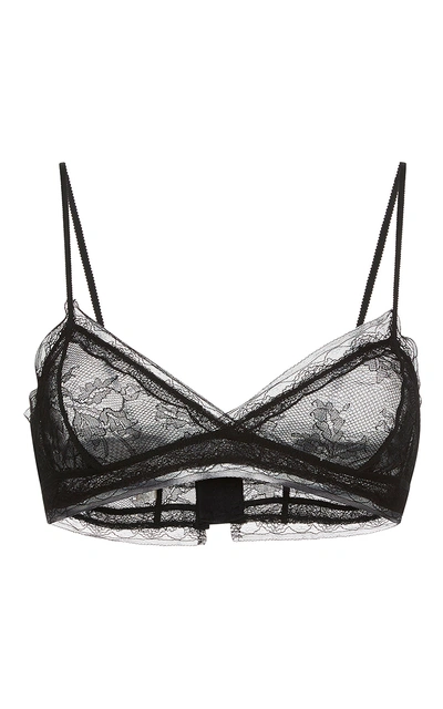 Shop Giambattista Valli Sheer Triangle Bra