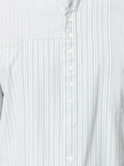 Shop Maison Margiela Classic Striped Shirt In Blue