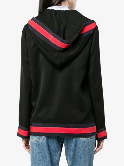 Shop Gucci Detachable Loved Hood Jacket In Black