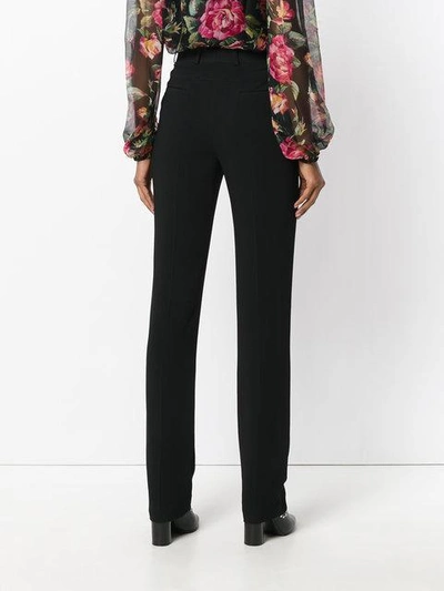 Shop Givenchy Tailored Bootcut Trousers In Black