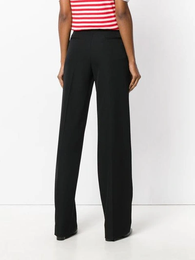 Shop Givenchy Wide Leg Tailored Trousers - Black