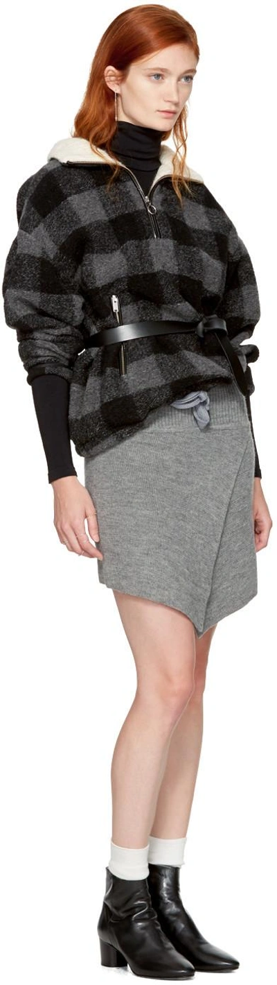 Shop Isabel Marant Étoile Grey Check Gilas Jacket