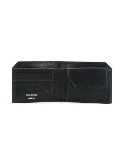 Shop Jimmy Choo Albany Studded Wallet In Black