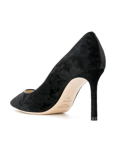 Shop Jimmy Choo Velvet Stiletto Pumps