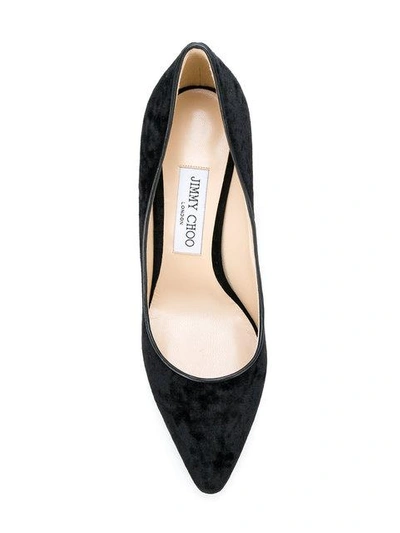 Jimmy Choo Black Velvet Romy Pump
