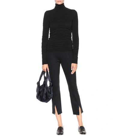 Shop The Row Anabe Wool-blend Turtleneck In Black