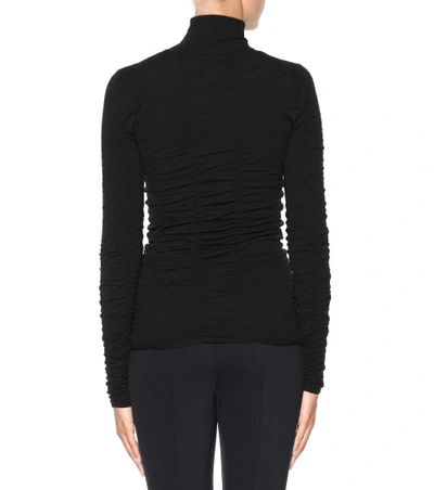 Shop The Row Anabe Wool-blend Turtleneck In Black