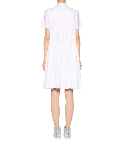 Shop Co Tiered Puff Tton Dress In White