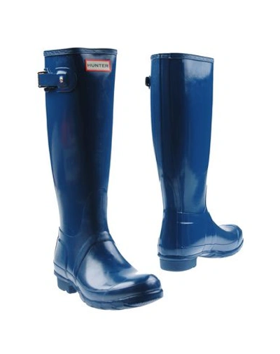 Hunter Boots In Pastel Blue