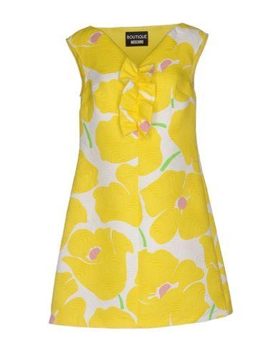 Boutique Moschino Short Dress In Yellow