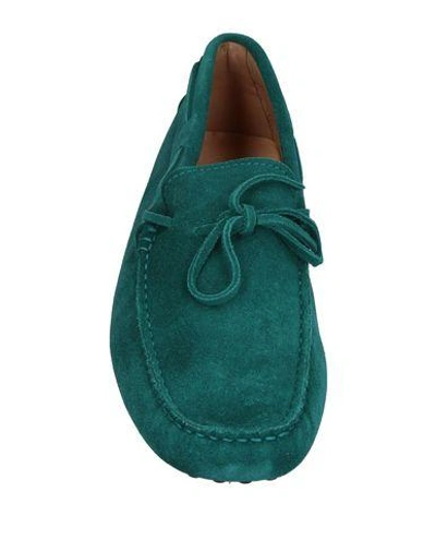 Shop Tod's Loafers In Green