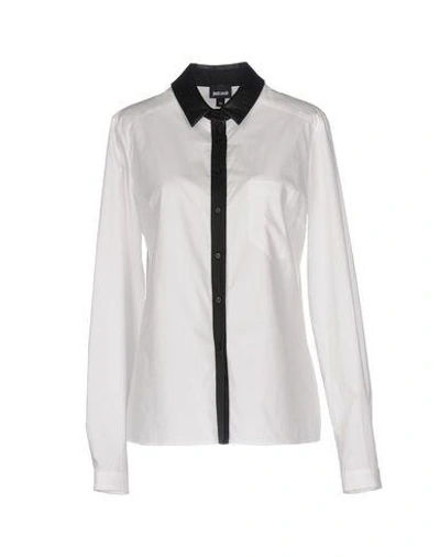 Just Cavalli Solid Color Shirts & Blouses In White