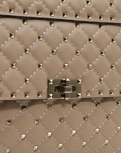 Shop Valentino Garavani Rockstud Spike Chain Bag In Poudre