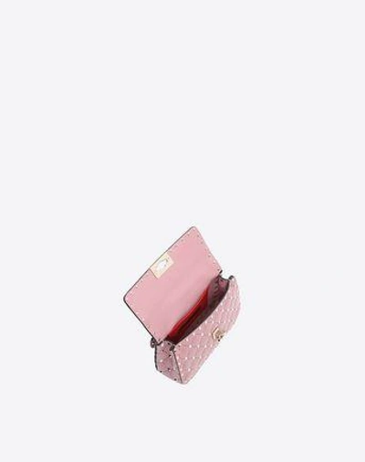 Shop Valentino Small Rockstud Spike Chain Bag In Mauve
