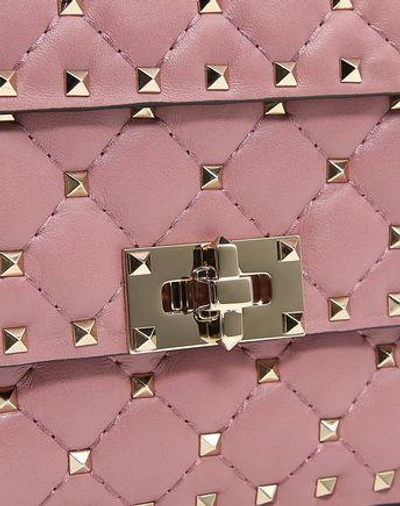 Shop Valentino Small Rockstud Spike Chain Bag In Mauve