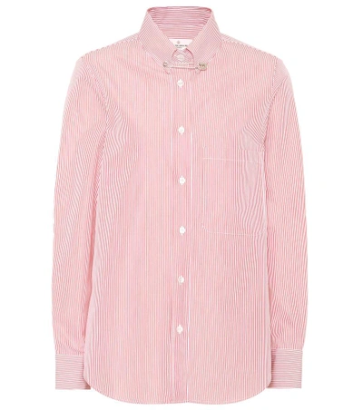 Shop Golden Goose Janice Striped Cotton Shirt In Red