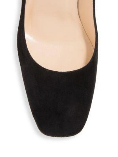 Shop Christian Louboutin Viva 85 Suede Pumps In Black