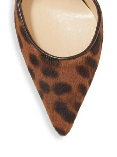 Shop Christian Louboutin Classique Iriza 100 Leopard-print Calf Hair D'orsay Pumps In Brown