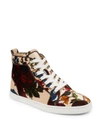 CHRISTIAN LOUBOUTIN Classique Bip Bip Orlato Floral High-Top Sneakers