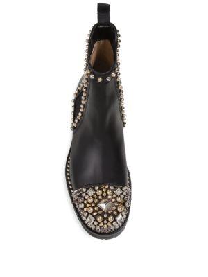 christian louboutin chasse a clou leather boot