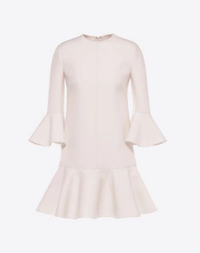 Shop Valentino Crepe Couture Dress In Ivory