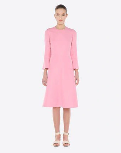 Shop Valentino Crepe Couture Dress In Pink