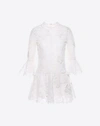 VALENTINO EMBROIDERED HEAVY LACE DRESS