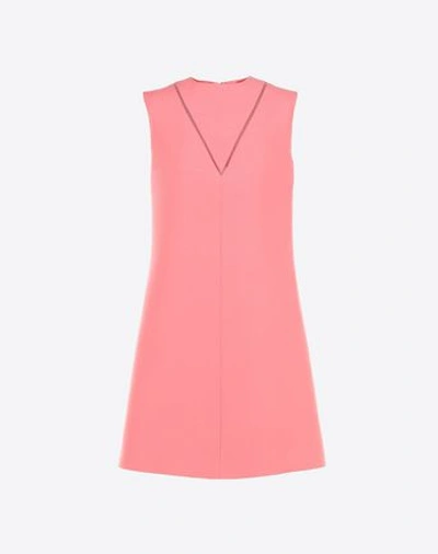 Valentino Crêpe Couture Dress In Pink