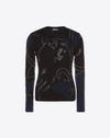 VALENTINO SWEATER WITH PANTHER INTARSIA