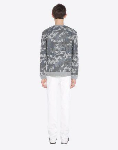 Shop Valentino Camustars Sweatshirt In Steel Grey