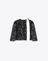 VALENTINO VALENTINO HEAVY LACE CAPE TOP WOMEN BLACK 41% COTTON, 39% VISCOSE, 20% POLYAMIDE 42