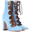 VALENTINO GARAVANI SUEDE ANKLE BOOTS,P00266116