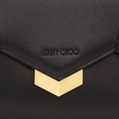 Shop Jimmy Choo Isabella Black Nappa Leather Clutch Bag