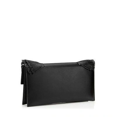 Shop Jimmy Choo Isabella Black Nappa Leather Clutch Bag