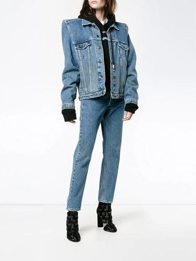 Shop Balenciaga Tube Jeans