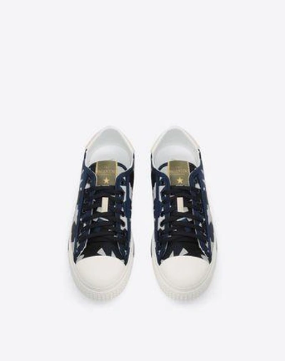 Shop Valentino Camustars Sneaker In Dark Blue