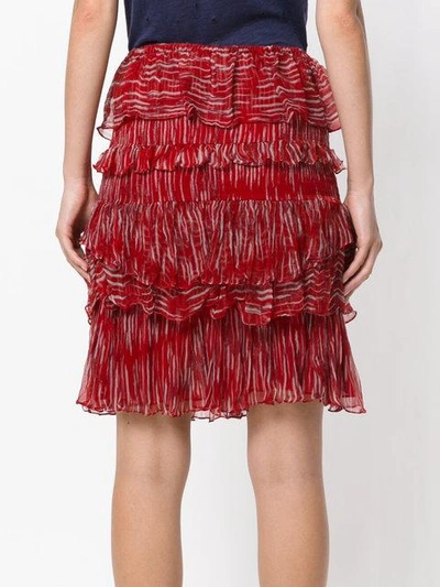 Shop Iro Canwood Printed Tiered Skirt