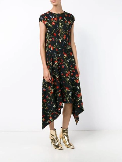 Shop Balenciaga Floral Print Dress