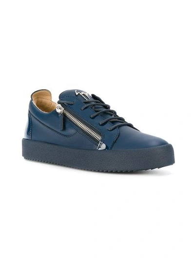 Shop Giuseppe Zanotti Design Frankie Sneakers - Blue