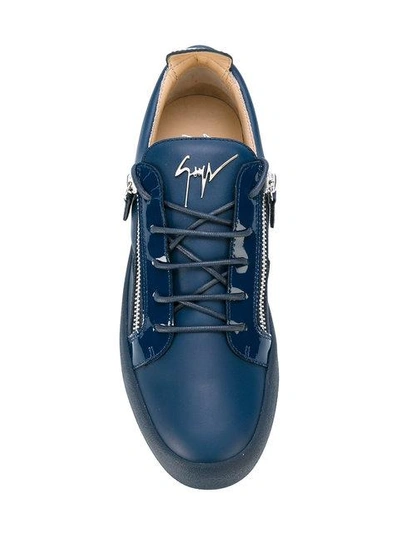 Shop Giuseppe Zanotti Design Frankie Sneakers - Blue