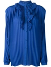 BALENCIAGA Pleated Multi-Styling Blouse,DRYCLEANONLY